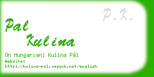 pal kulina business card